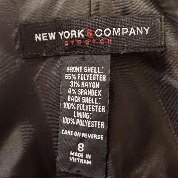 Vintage Y2k New York and Company black cropped button up waistcoat vest - Picture 4 of 4